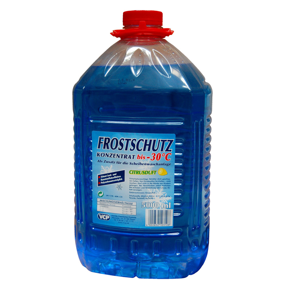 Frostschutz für Scheibenwaschanlage