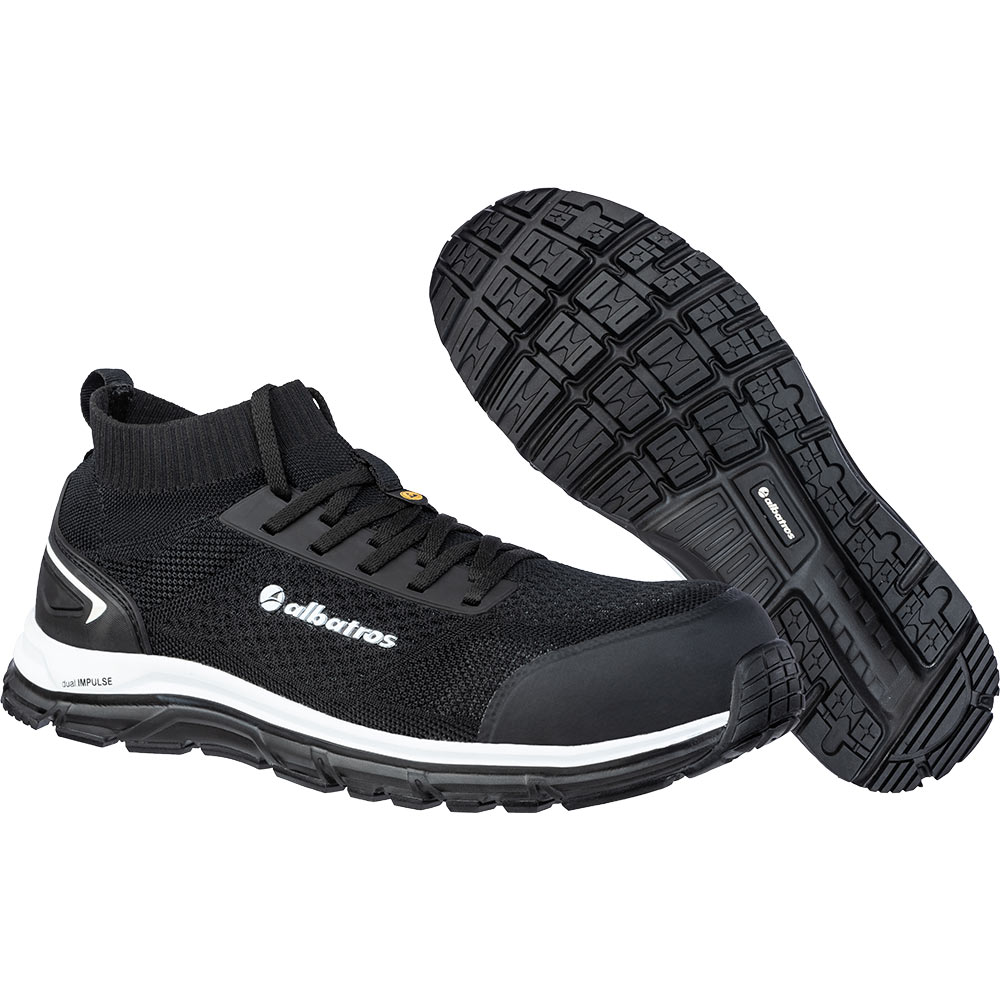 ALBATROS Sicherheitshalbschuhe ULTIMATE IMPULSE BLACK LOW S1P ESD HRO SRA