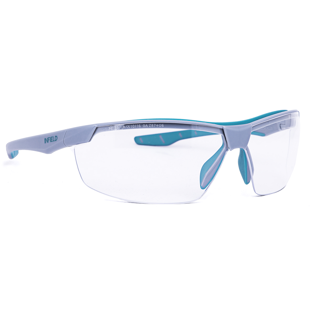 INFIELD® Schutzbrille FLEXOR Plus grau-türkis