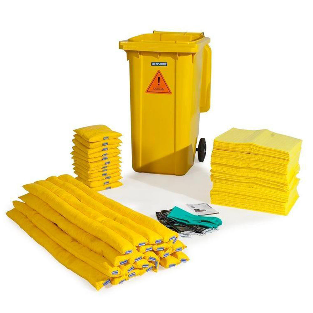 DENSORB Notfall-Set, Bindemittel im Rollcontainer B 24