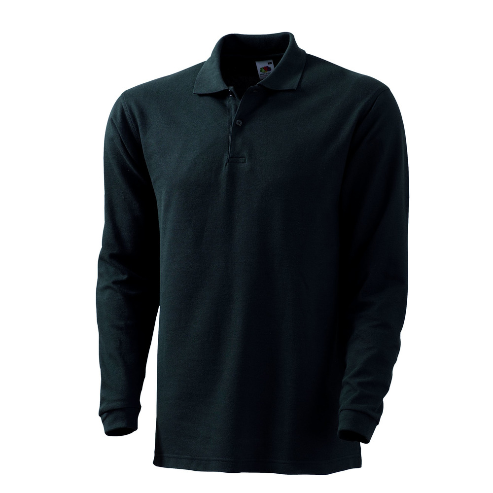 FRUIT OF THE LOOM Polo-Shirt langarm